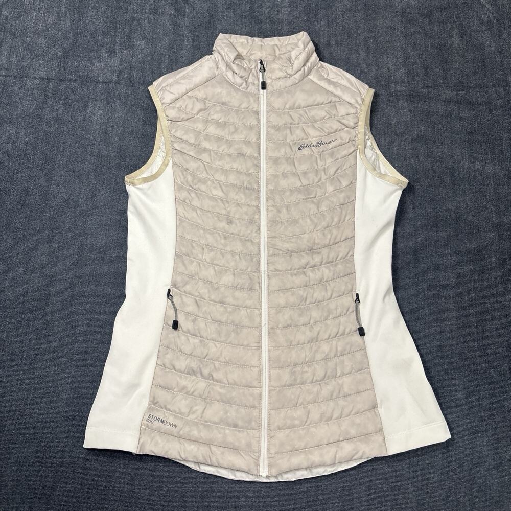 Eddie Bauer First Ascent StormDown 800 Vest Womens Tall Small Hybrid Puffer